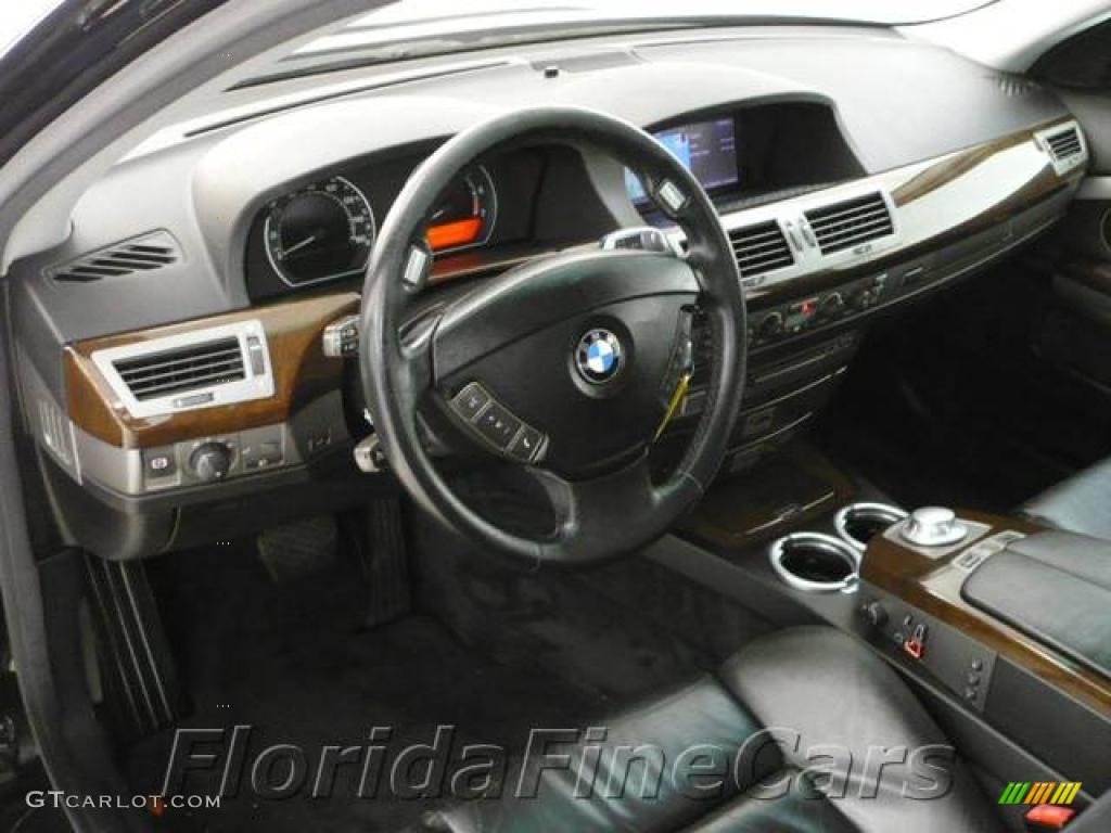 2003 7 Series 745Li Sedan - Jet Black / Black/Black photo #12