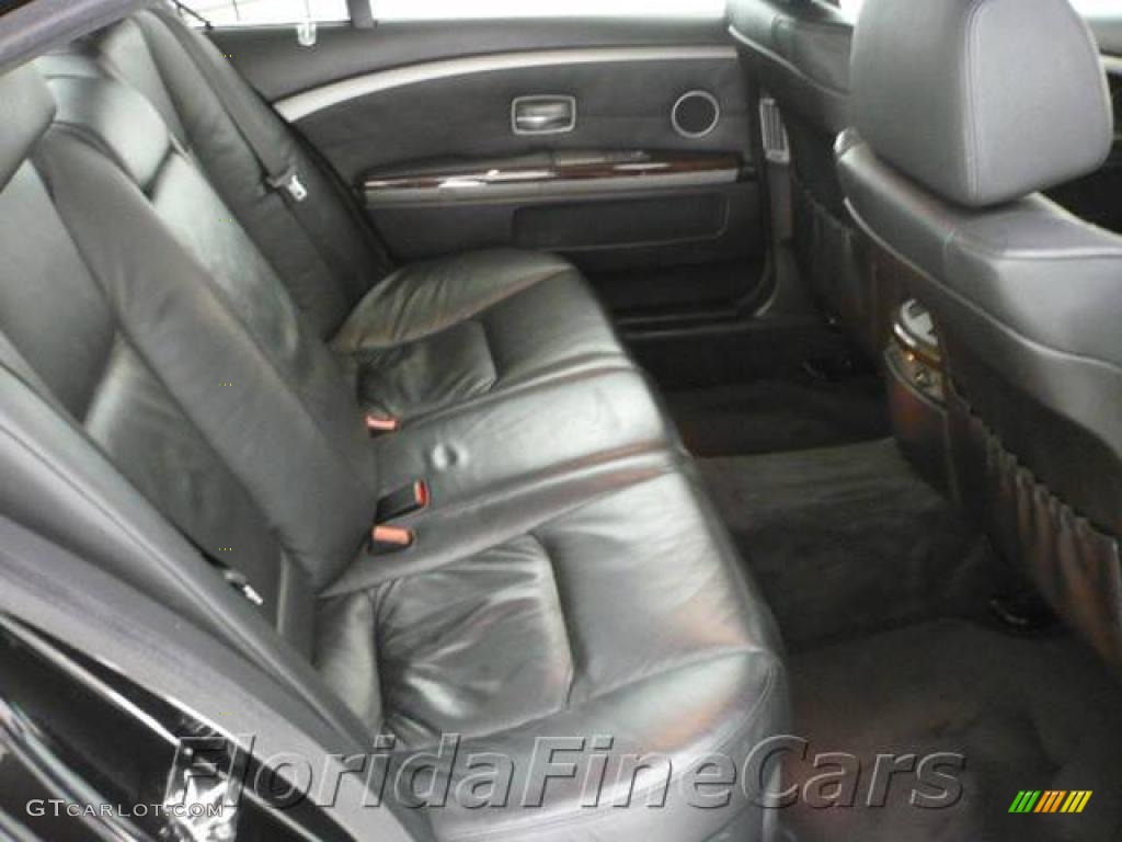 2003 7 Series 745Li Sedan - Jet Black / Black/Black photo #13