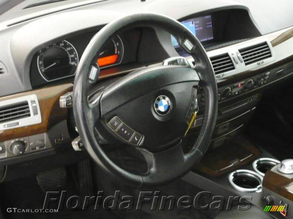 2003 7 Series 745Li Sedan - Jet Black / Black/Black photo #15