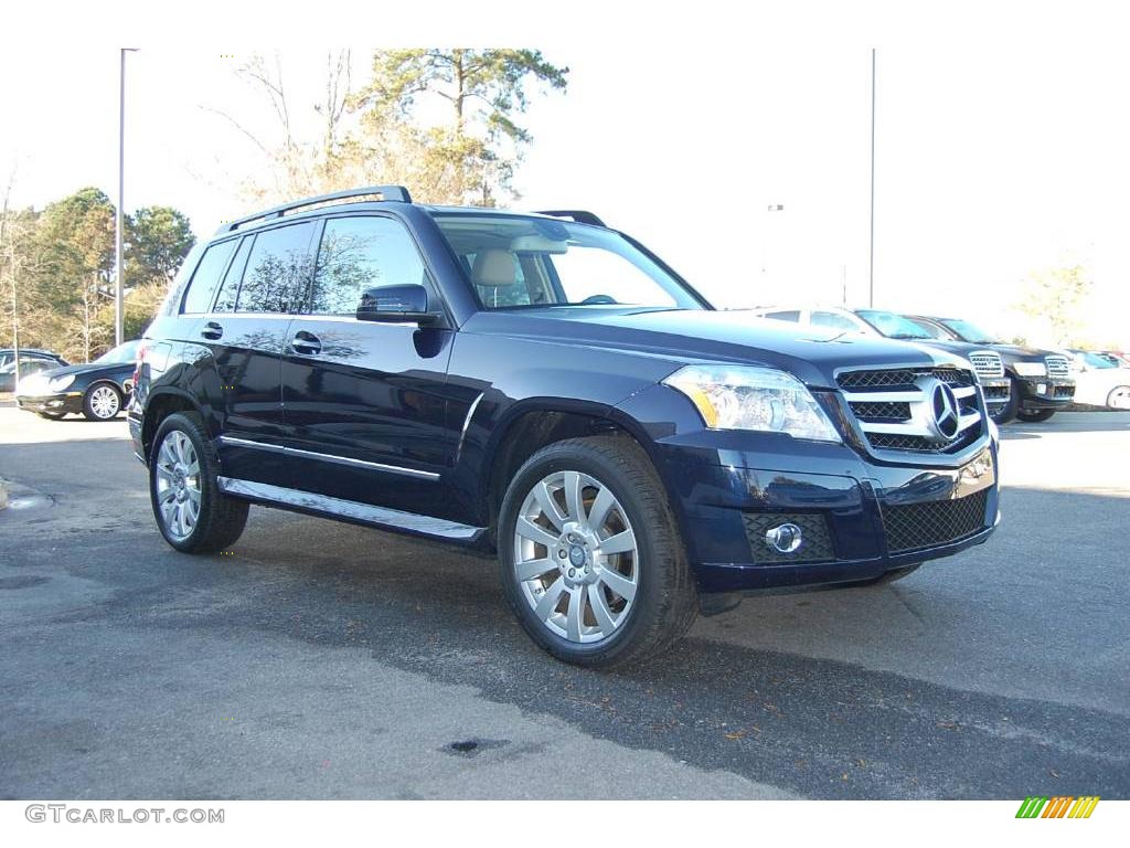 2010 GLK 350 - Capri Blue Metallic / Almond/Black photo #1