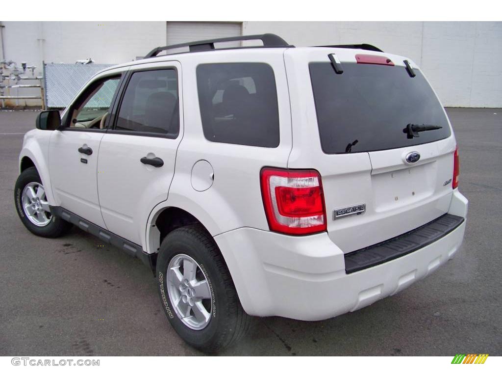 2009 Escape XLT V6 4WD - White Suede / Camel photo #7