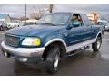 2001 Island Blue Metallic Ford F150 XLT SuperCab 4x4  photo #1