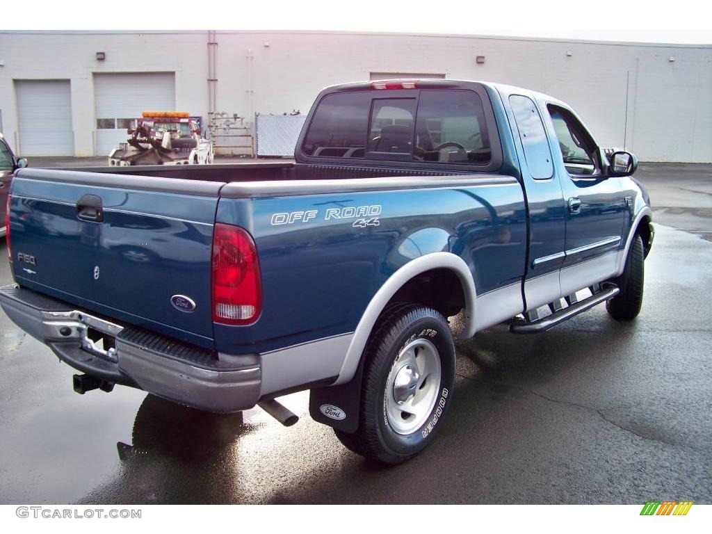 2001 F150 XLT SuperCab 4x4 - Island Blue Metallic / Medium Graphite photo #5