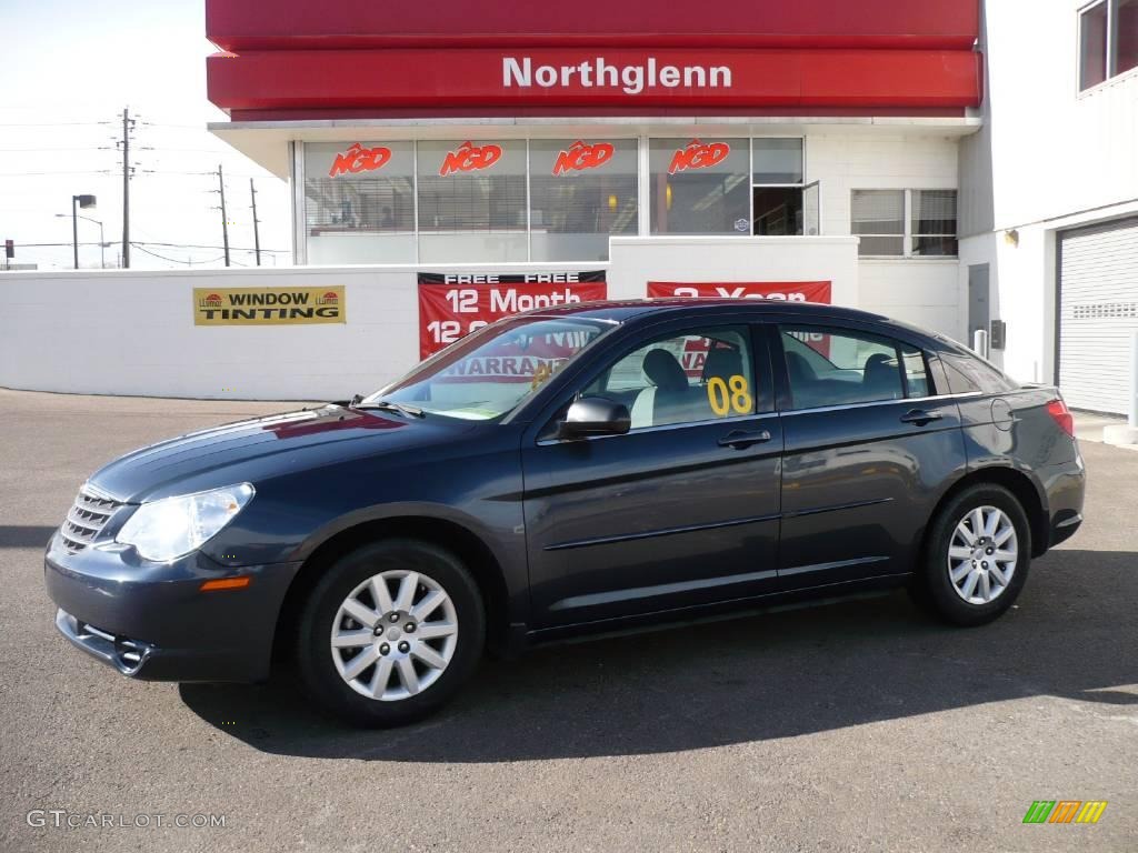 2008 Sebring LX Sedan - Modern Blue Pearl / Dark Slate Gray/Light Slate Gray photo #1