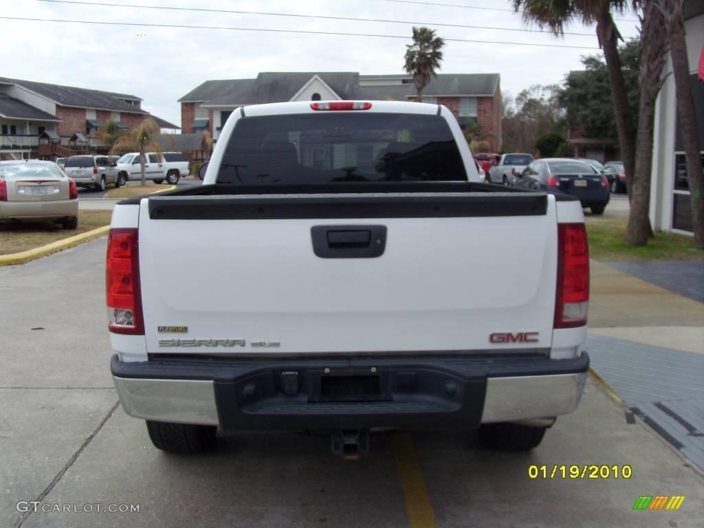 2007 Sierra 1500 SLE Extended Cab - Summit White / Ebony Black photo #3