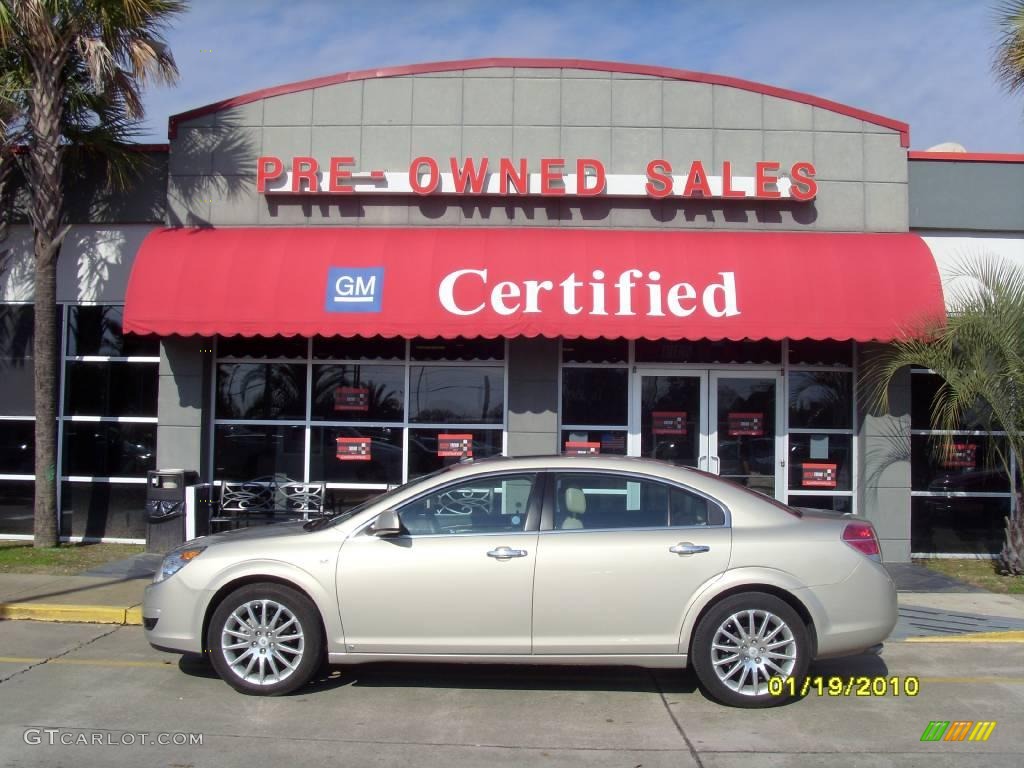 2009 Aura XR V6 - Gold Mist Metallic / Tan photo #1