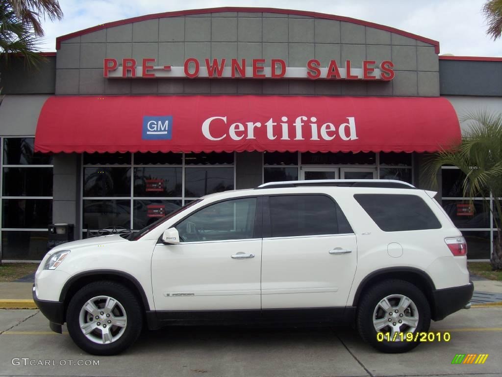 2008 Acadia SLT - Summit White / Light Titanium photo #1