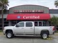 2008 Silver Birch Metallic GMC Sierra 2500HD SLT Z71 Crew Cab 4x4  photo #1