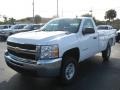 2009 Summit White Chevrolet Silverado 2500HD Work Truck Regular Cab  photo #1