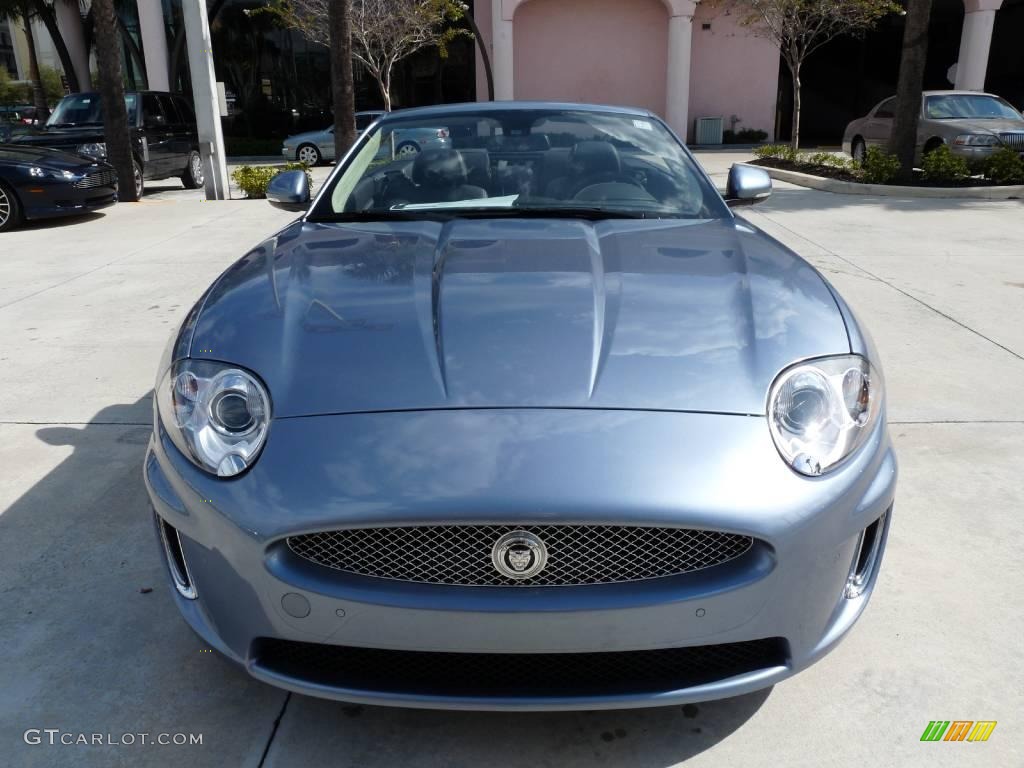 2010 XK XK Convertible - Frost Blue Metallic / Warm Charcoal photo #2