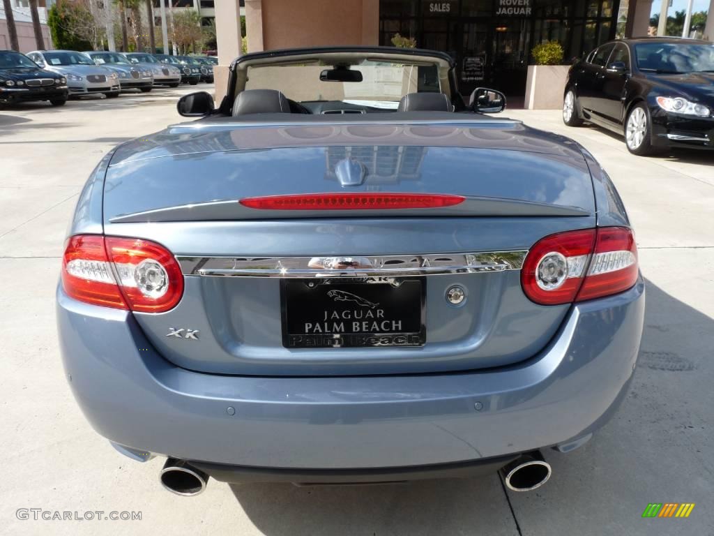 2010 XK XK Convertible - Frost Blue Metallic / Warm Charcoal photo #5