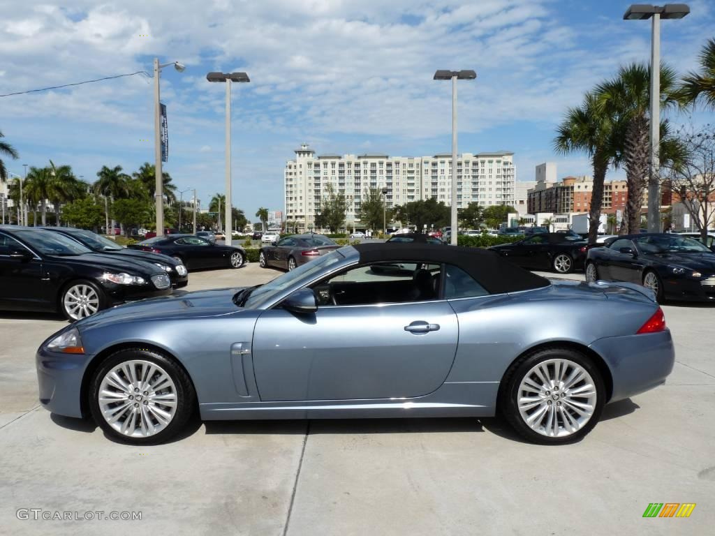 2010 XK XK Convertible - Frost Blue Metallic / Warm Charcoal photo #7