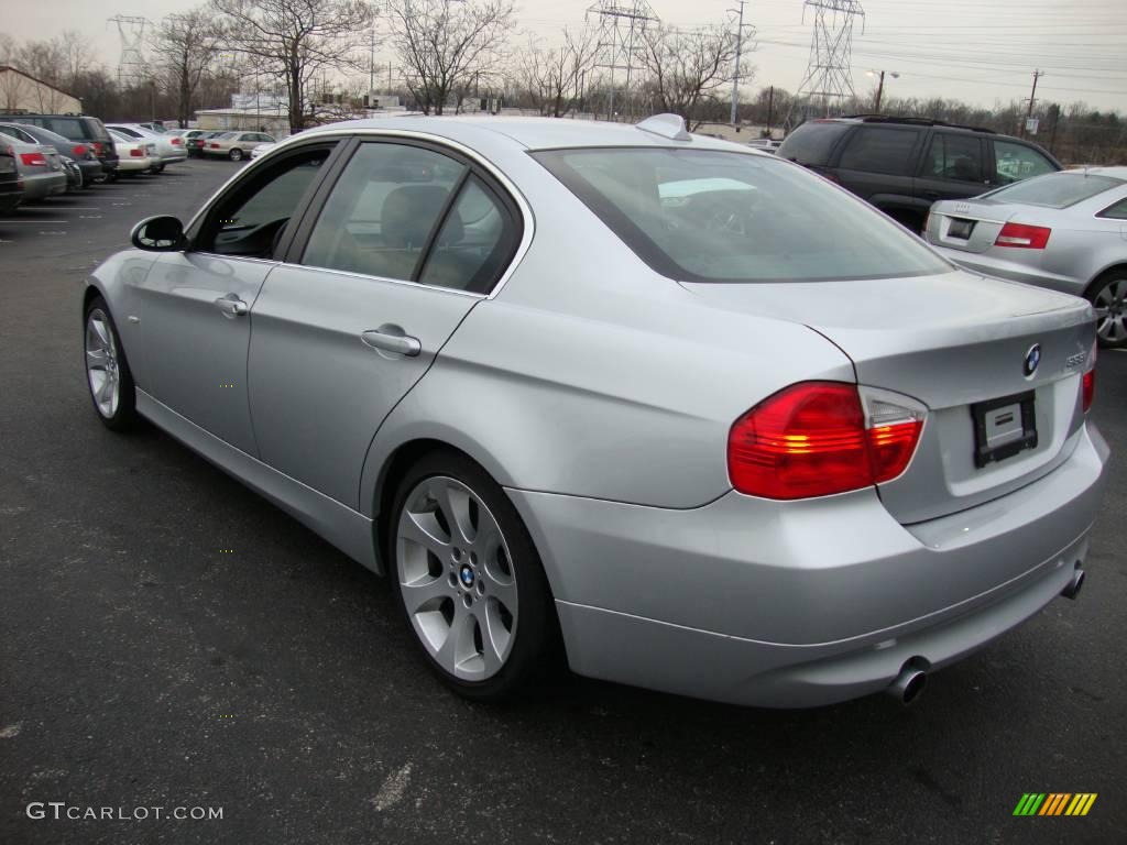 2008 3 Series 335i Sedan - Titanium Silver Metallic / Black photo #9