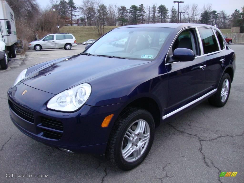 2005 Cayenne  - Lapis Blue Metallic / Stone/Steel Grey photo #1