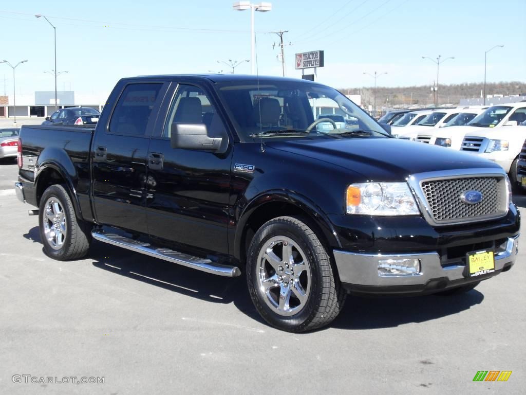 2005 F150 Lariat SuperCrew - Black / Tan photo #15