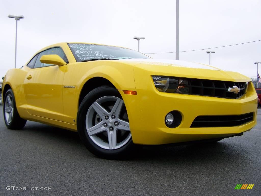 2010 Camaro LT Coupe - Rally Yellow / Black photo #1