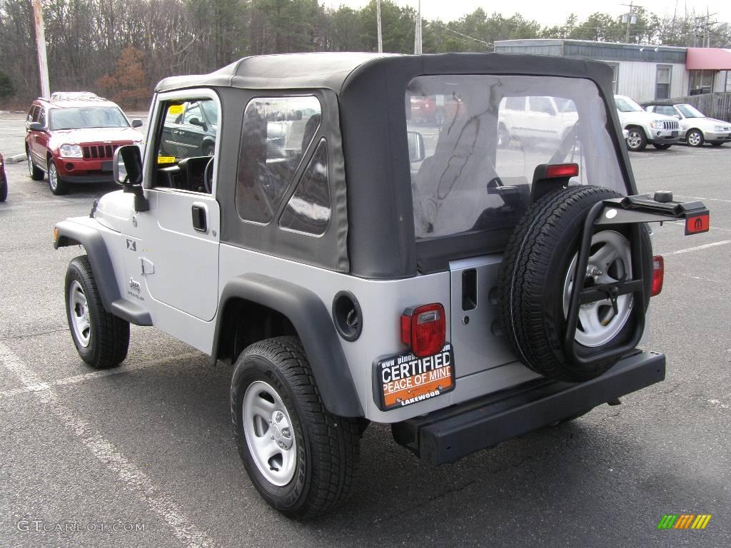 2006 Wrangler X 4x4 - Bright Silver Metallic / Dark Slate Gray photo #4