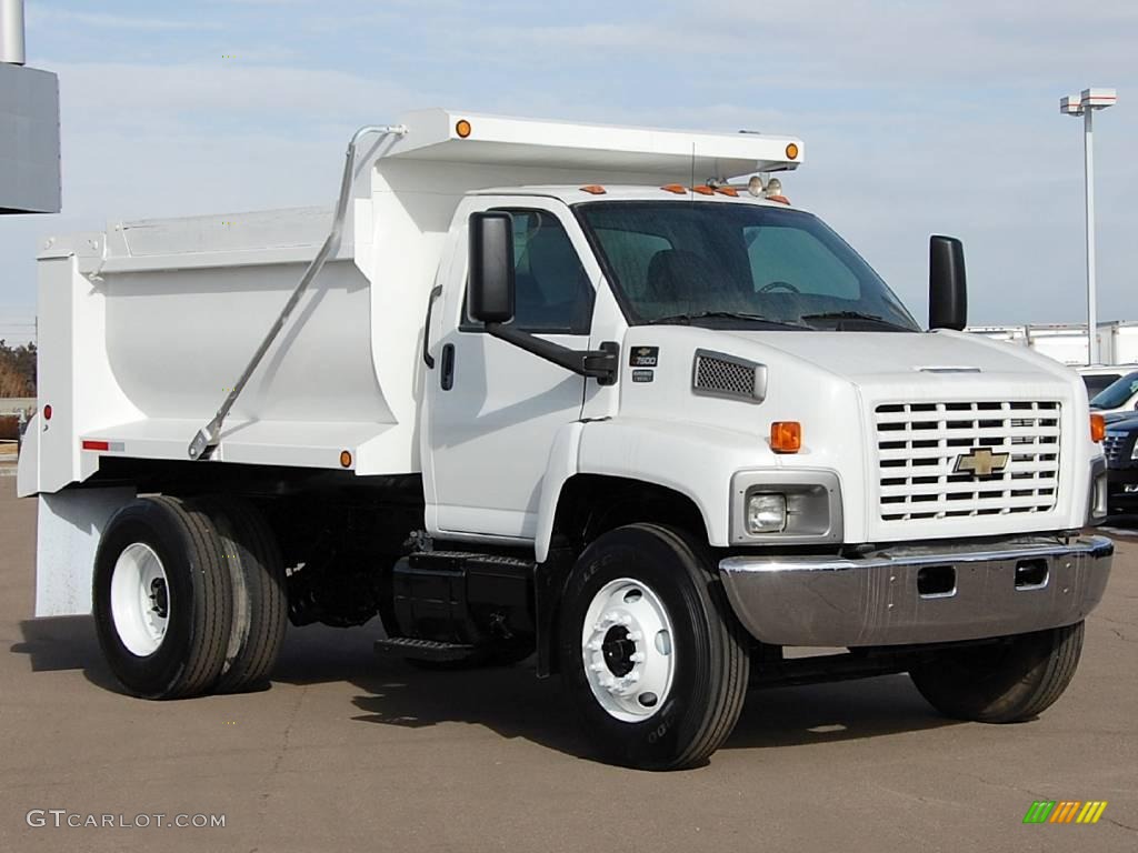 2006 C Series Kodiak C7500 Regular Cab Dump Truck - Summit White / Gray photo #1