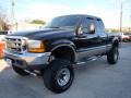 2000 Black Ford F250 Super Duty Lariat Extended Cab 4x4  photo #4