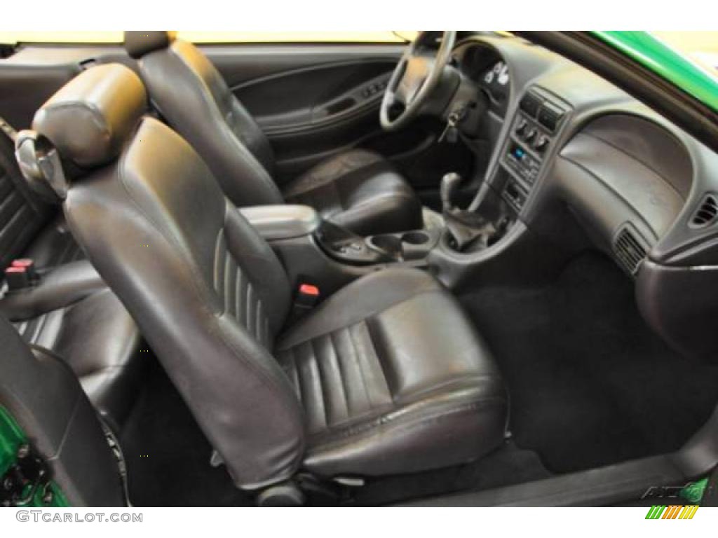 1999 Mustang SVT Cobra Convertible - Electric Green Metallic / Dark Charcoal photo #12