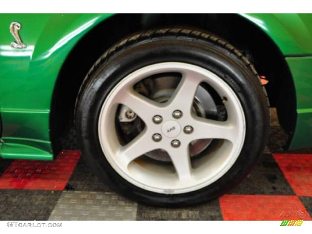 1999 Mustang SVT Cobra Convertible - Electric Green Metallic / Dark Charcoal photo #19