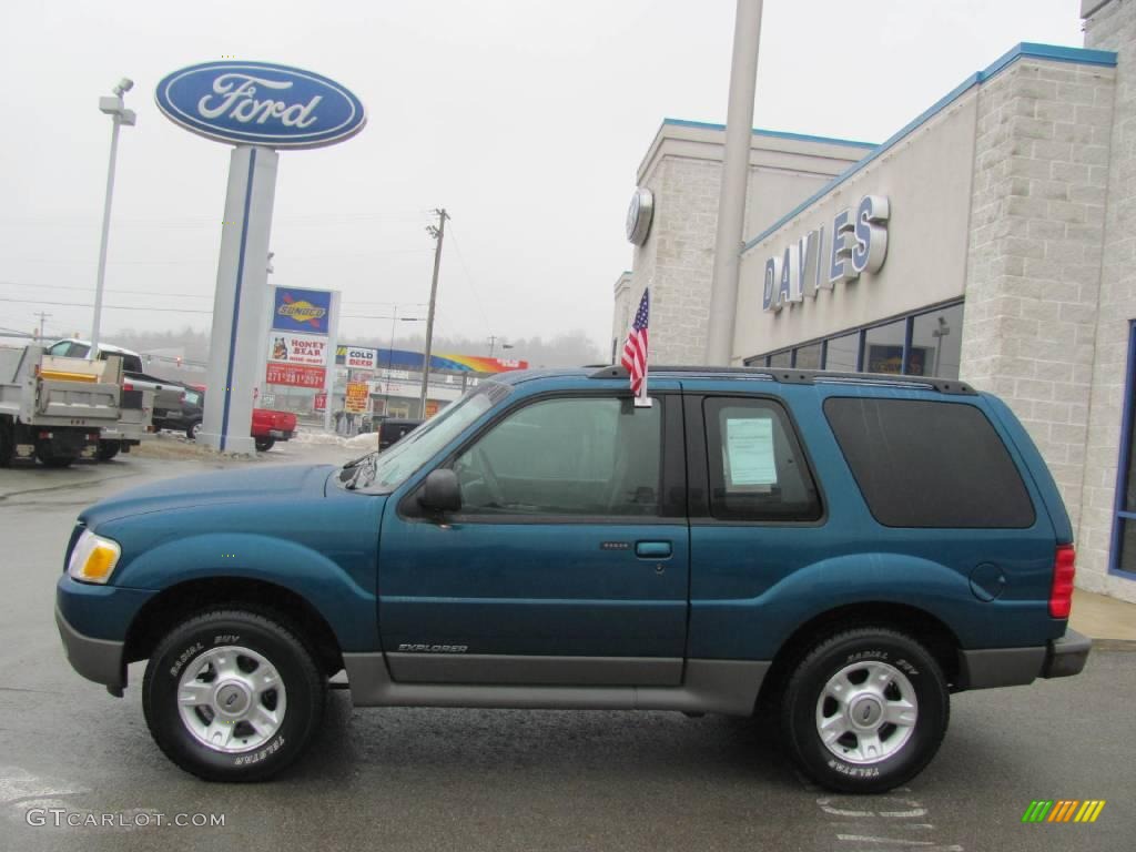 2001 Explorer Sport 4x4 - Island Blue Metallic / Dark Graphite photo #2