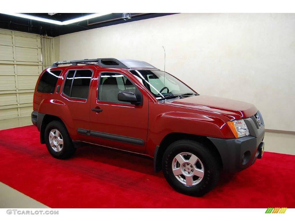 2005 Xterra S - Red Brawn Pearl / Steel/Graphite photo #4
