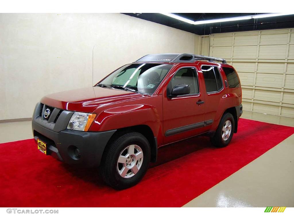 2005 Xterra S - Red Brawn Pearl / Steel/Graphite photo #6
