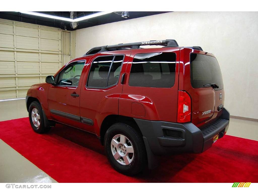 2005 Xterra S - Red Brawn Pearl / Steel/Graphite photo #7