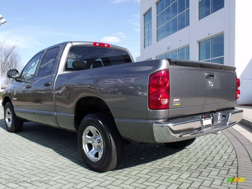 2008 Ram 1500 SXT Quad Cab - Mineral Gray Metallic / Medium Slate Gray photo #3