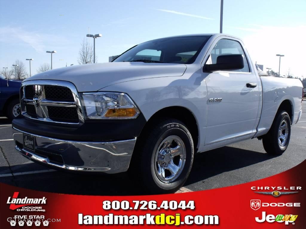 2010 Ram 1500 ST Regular Cab - Stone White / Dark Slate/Medium Graystone photo #1