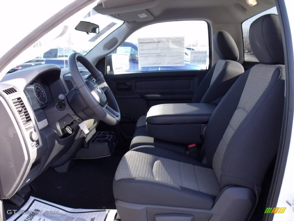 2010 Ram 1500 ST Regular Cab - Stone White / Dark Slate/Medium Graystone photo #6