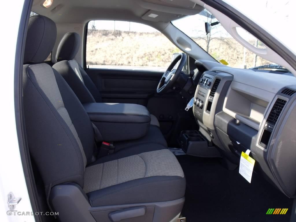 2010 Ram 1500 ST Regular Cab - Stone White / Dark Slate/Medium Graystone photo #7