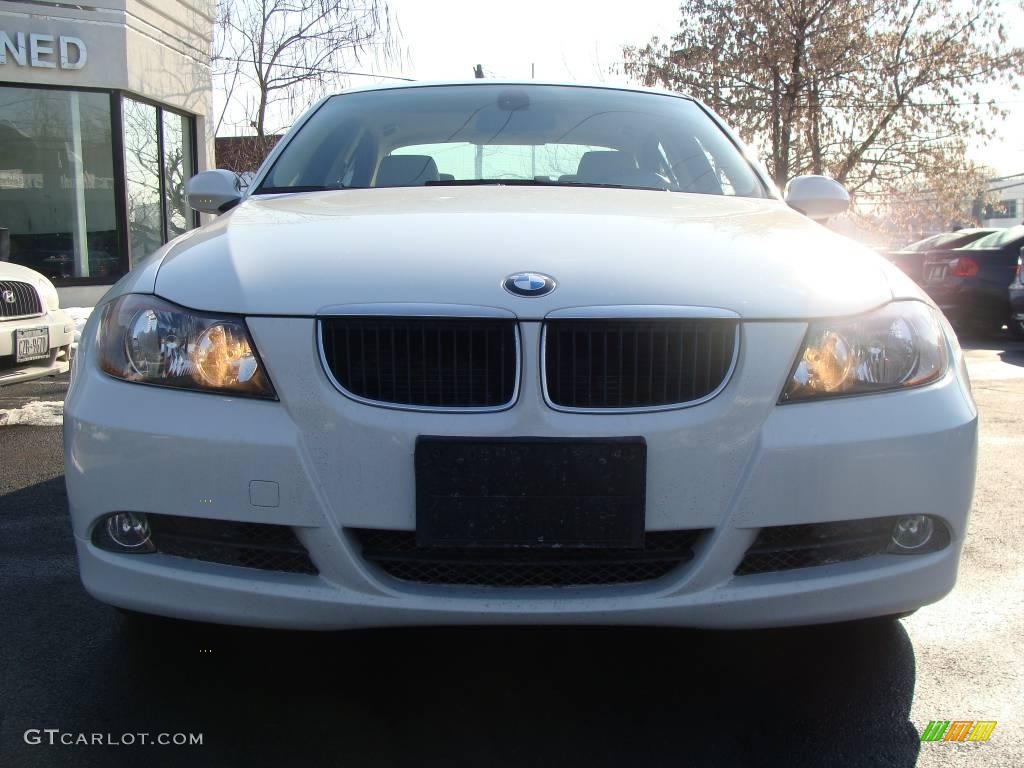 2006 3 Series 325i Sedan - Alpine White / Beige photo #2