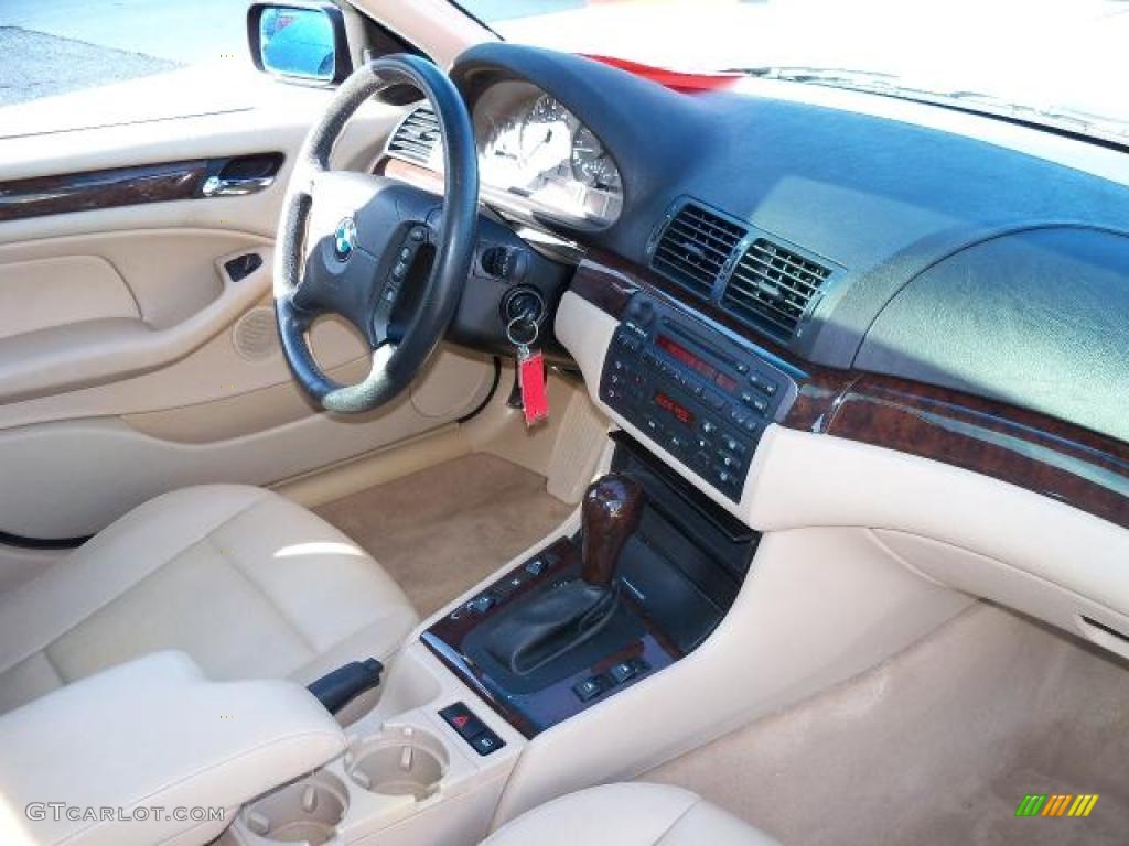 2004 3 Series 325i Sedan - Jet Black / Sand photo #8