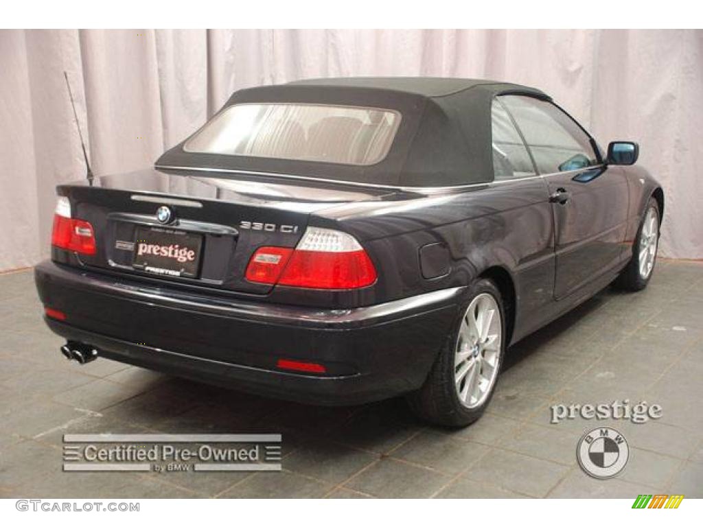 2006 3 Series 330i Convertible - Monaco Blue Metallic / Black photo #5