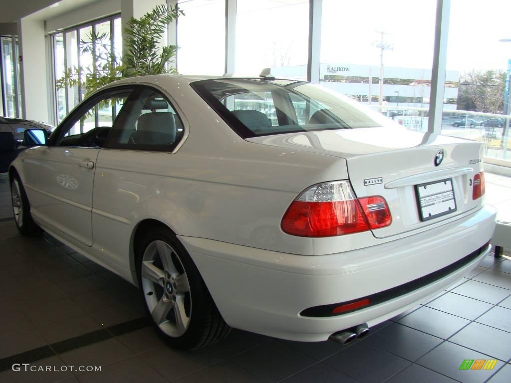 2006 3 Series 325i Coupe - Alpine White / Grey photo #3