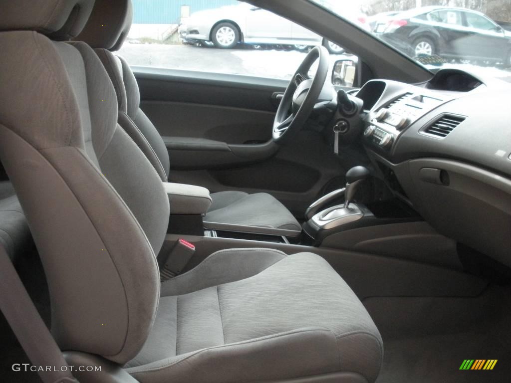 2007 Civic LX Coupe - Galaxy Gray Metallic / Ivory photo #10