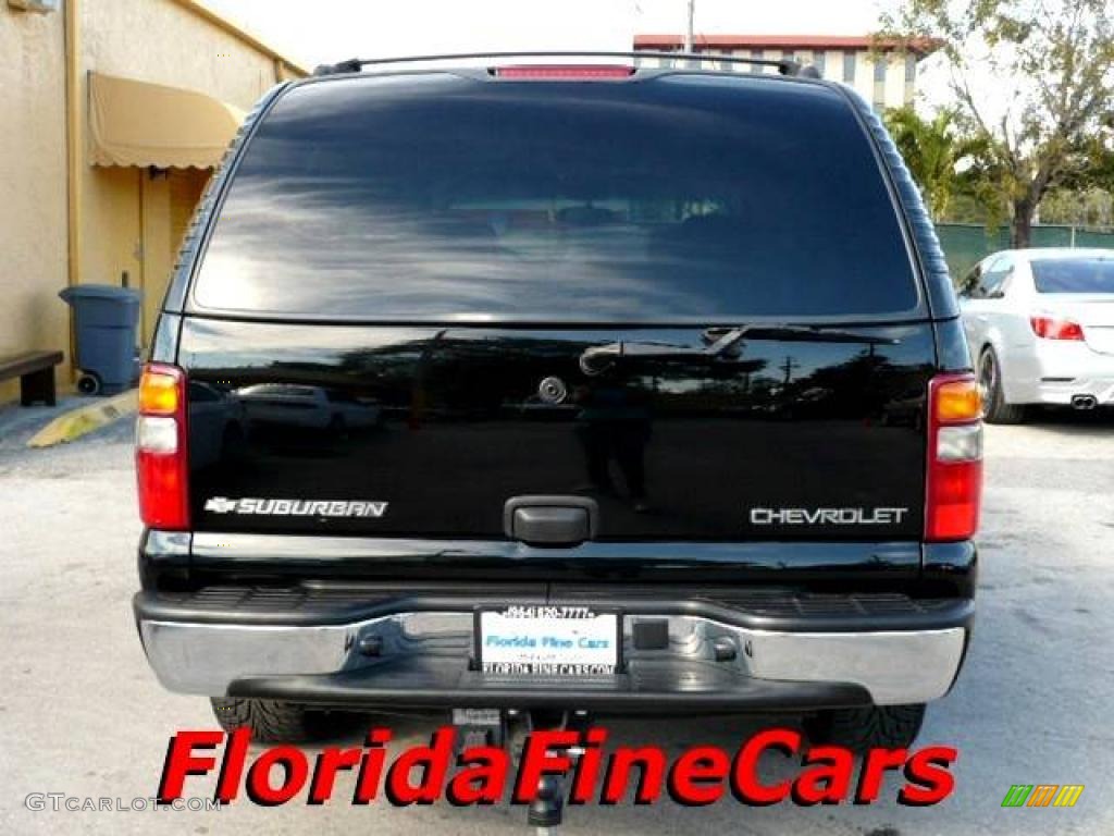 2003 Suburban 1500 LT - Black / Tan/Neutral photo #6