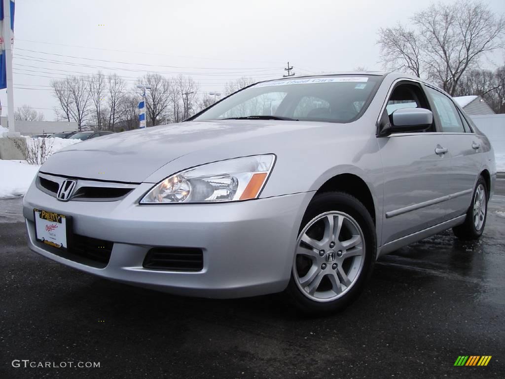 2006 Accord SE Sedan - Alabaster Silver Metallic / Black photo #1