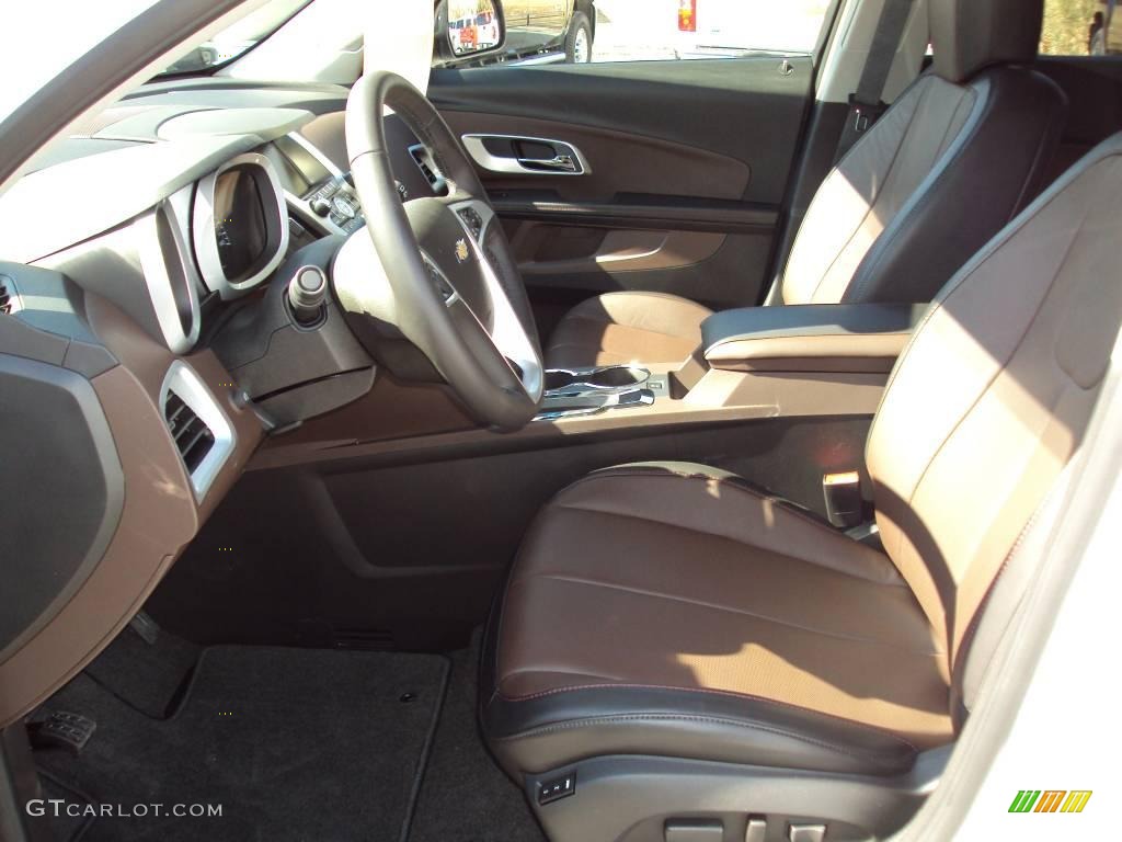 2010 Equinox LTZ - Summit White / Jet Black/Brownstone photo #4