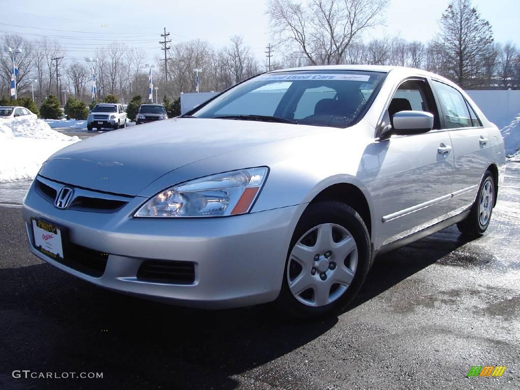 2006 Accord LX Sedan - Alabaster Silver Metallic / Black photo #1
