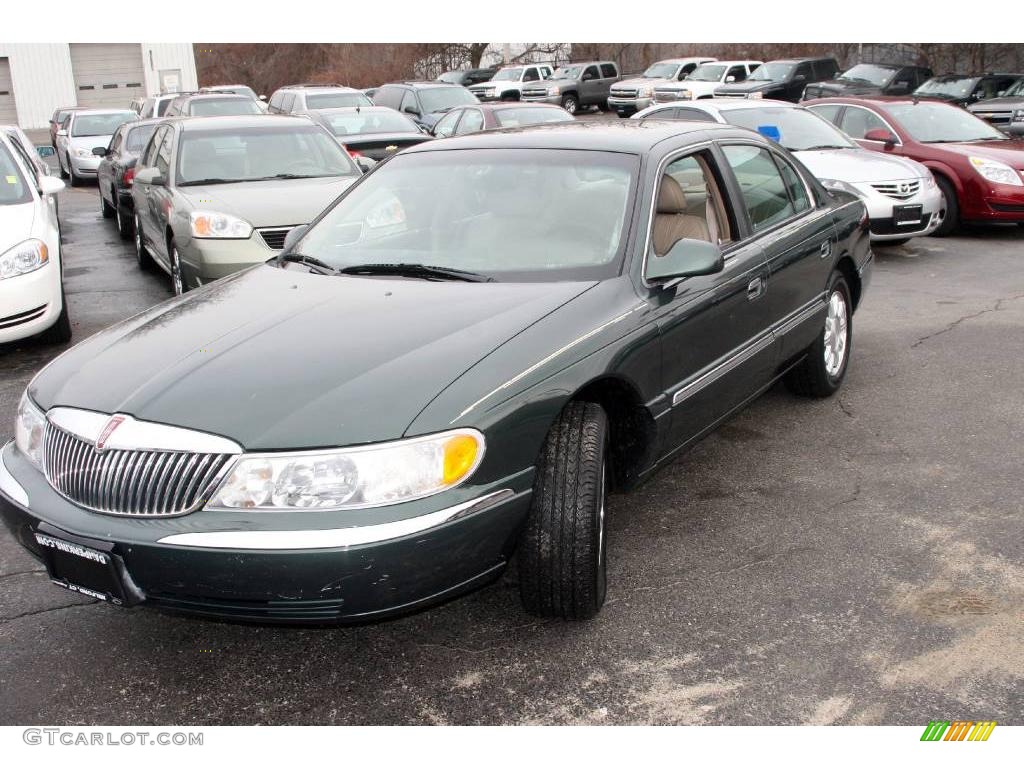 2001 Continental  - Medium Charcoal Green Metallic / Light Parchment photo #1