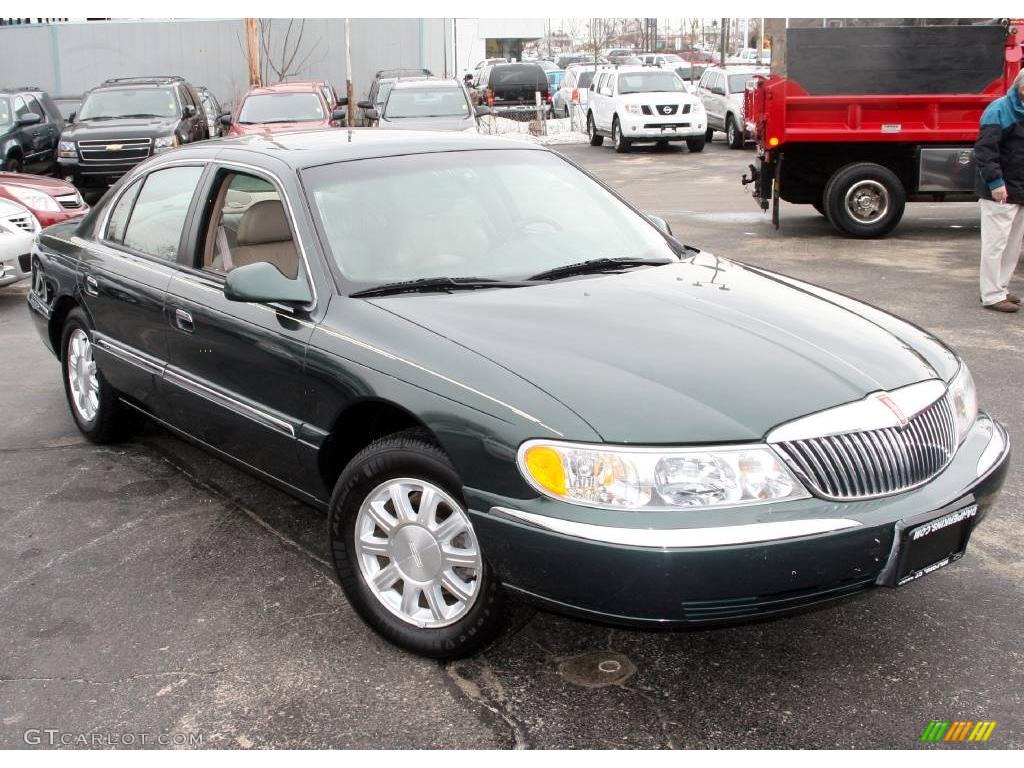 2001 Continental  - Medium Charcoal Green Metallic / Light Parchment photo #3