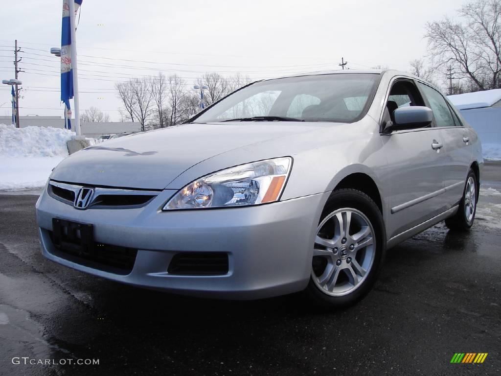 2006 Accord SE Sedan - Alabaster Silver Metallic / Black photo #1