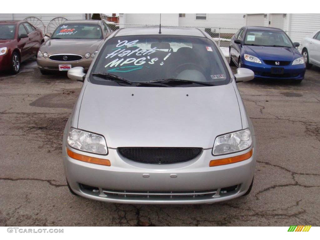 2004 Aveo Hatchback - Galaxy Silver Metallic / Gray photo #7