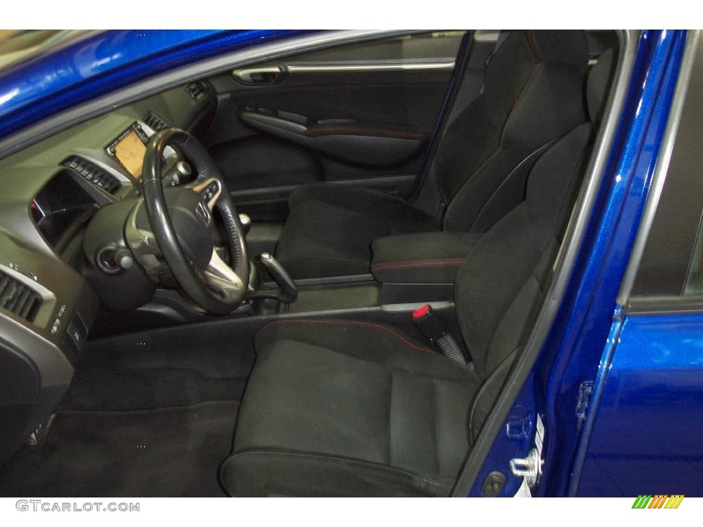 2007 Civic Si Sedan - Royal Blue Pearl / Black photo #14