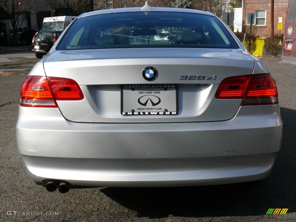 2007 3 Series 328xi Coupe - Titanium Silver Metallic / Black photo #6