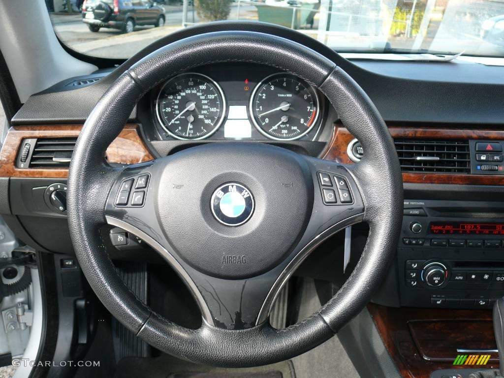 2007 3 Series 328xi Coupe - Titanium Silver Metallic / Black photo #14