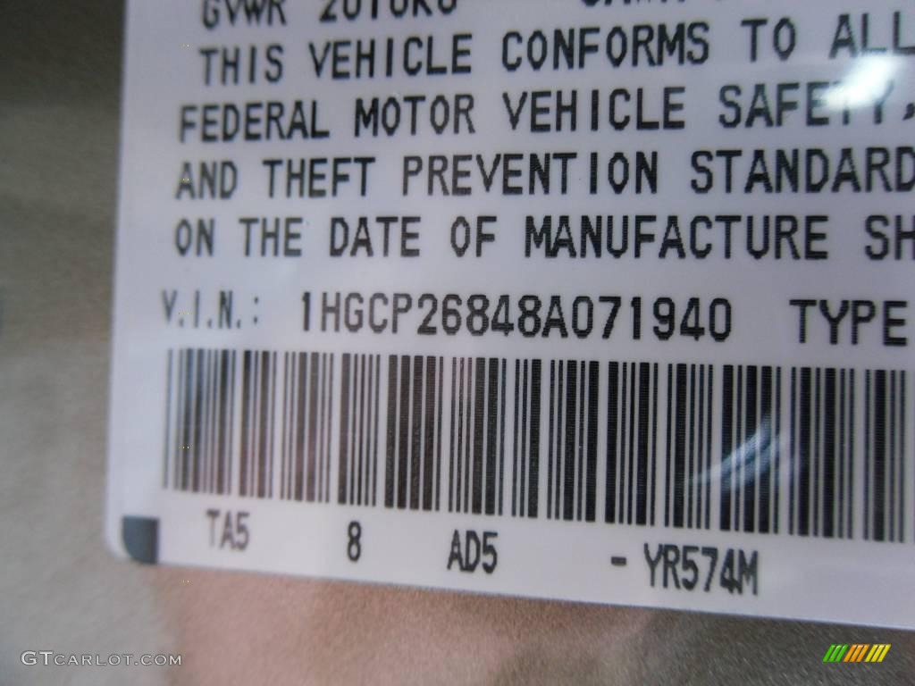 2006 Accord EX-L V6 Sedan - Desert Mist Metallic / Ivory photo #9